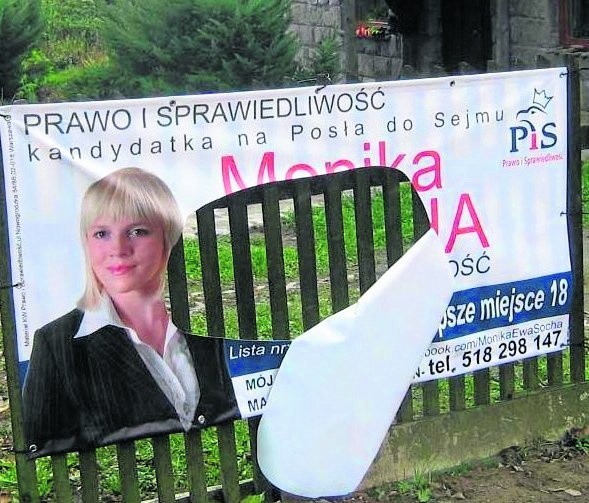 Monika Socha do Sejmu się nie dostała, ale została radną wojewódzką. Podczas kampanii zniszczono jej banery