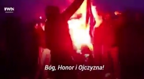Kto podpalił śląską flagę na Marszu Niepodległości? Prokuratura sprawdza