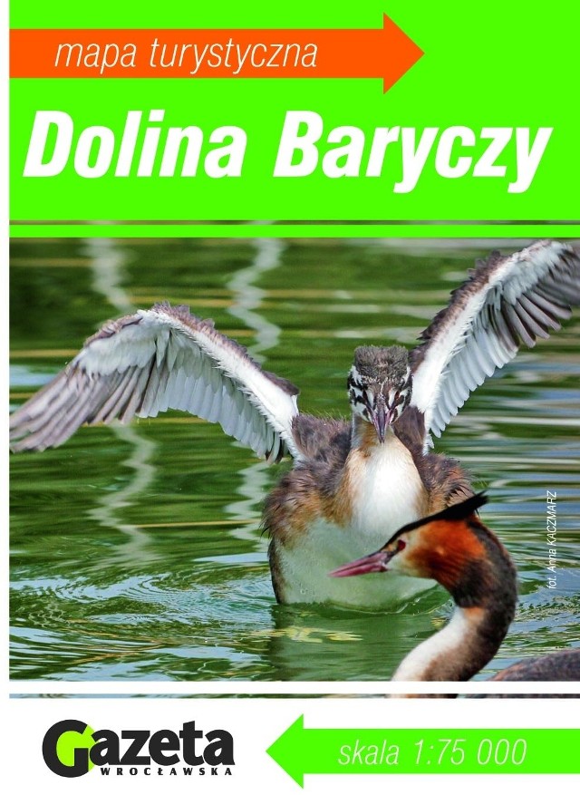 May Dolnego Śląska dołączane do Gazety Wrocławskiej. Pierwsza z serii darmowych map - Dolina Baryczy w skali 1:75 tys.