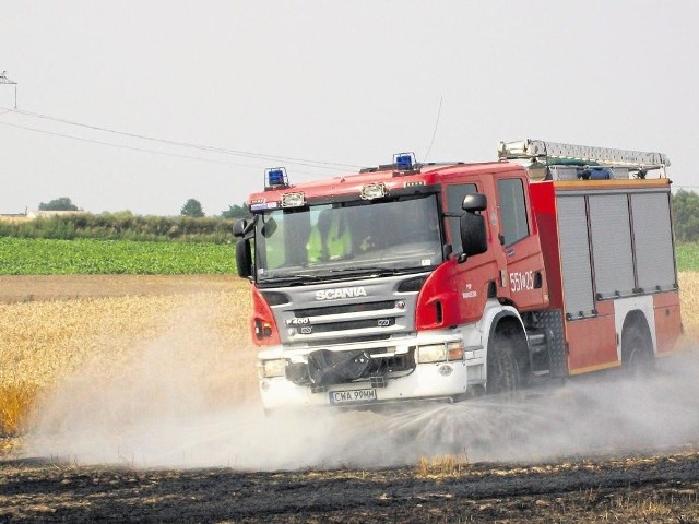 W tym roku strażacy gasili kilkanaście pożarów na polach
