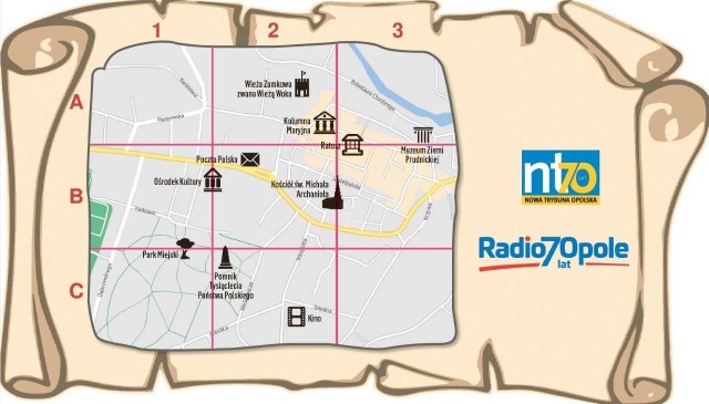 Informacje pozwalające na odnalezienie tajemniczego pudełeczka - przepustki do nagrody, podawane będą na antenie Radia Opole w trakcie trwania gry.