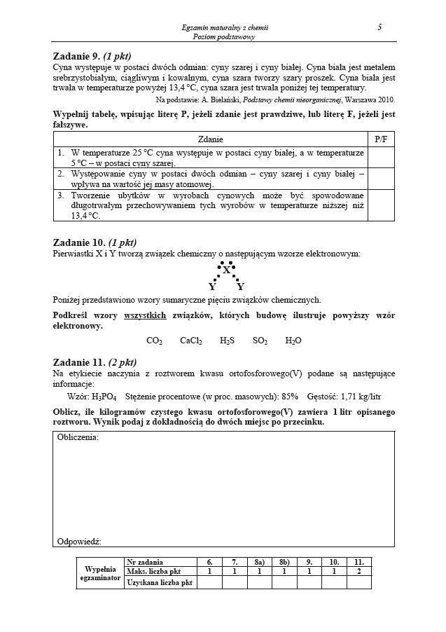 Matura 2014 chemia podstawowa i rozszerzona. Co było? (ODPOWIEDZI, PYTANIA, ZADANIA, ARKUSZ CKE)