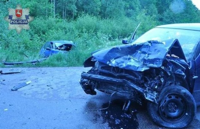 Wypadek w miejscowości Wagram, pow. łukowski