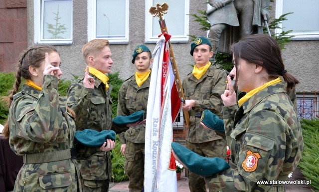 Uroczyste przyrzeczenie uczniów Liceum Ogólnokształcącego o edukacji wojskowej