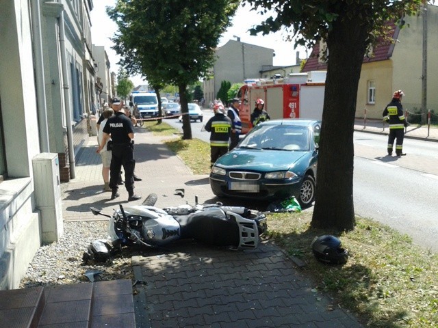 Wypadek w Krotoszynie na ul. Ostrowskiej. 24 lipca 2013 r....