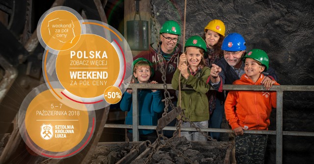 Akcja Polska Zobacz Więcej - Weekend za pół ceny, 5-7.10 2018 r.Lista miejsc w woj., w których można skorzystać z promocji bez konieczności wcześniejszej rezerwacji:Kompleks Sztolnia Królowa LuizaWolności 41041-800 ZabrzeW dniach od 5 do 7 października 2018 roku zapraszamy do naszych obiektów i zachęcamy do skorzystania z 50% zniżki.Obiekty Muzeum Górnictwa Węglowego biorące udział w tegorocznej akcji to: Sztolnia Królowa Luiza, Zabrze ul. Wolności 410.