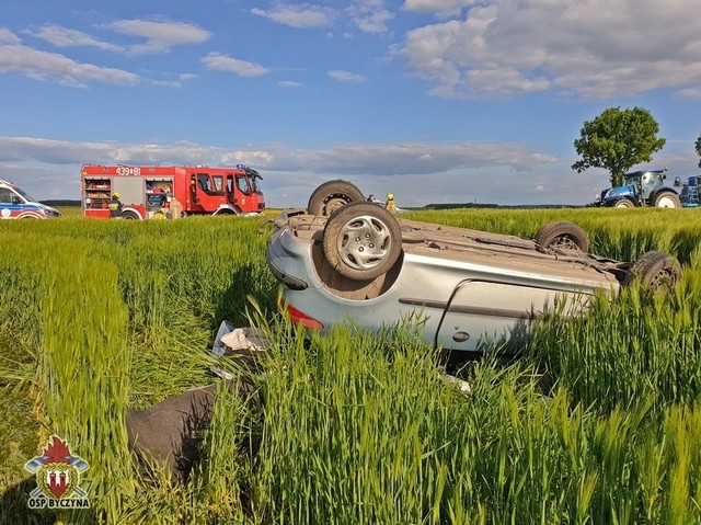 Wypadek na drodze Wojsławice - Nasale
