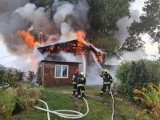 Burze na Pomorzu 28.08.2019. W Starogardzie Gdańskim zapalił się dom po uderzeniu pioruna! [zdjęcia]