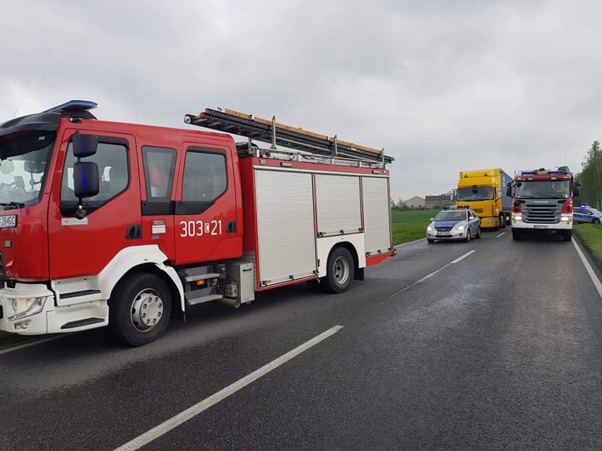 Wypadek na drodze Bydgoszcz - Koronowo [zdjęcia]