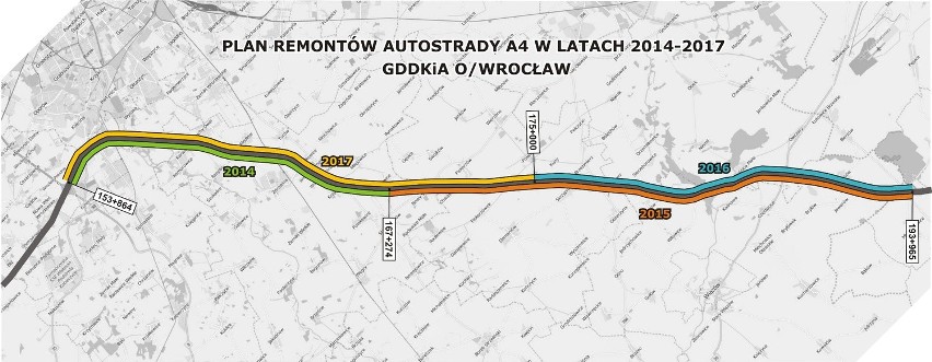 Remont autostrady A4 od poniedziałku (MAPA, TERMINY)