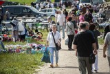 Handlarze kontra rowerzyści na koszalińskiej giełdzie 