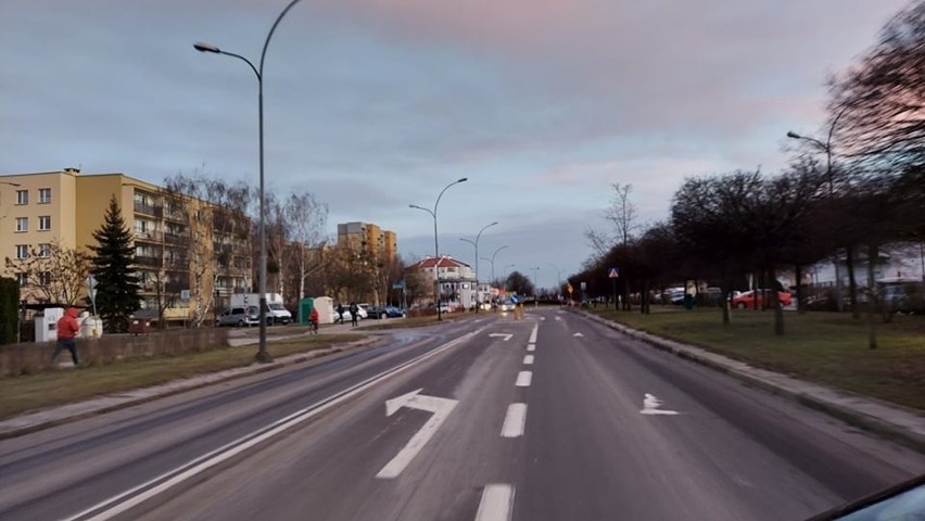 Ulica Kazimierza Wielkiego w Tarnobrzegu.