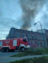 Pożar przy ulicy Oswobodzenia w Katowicach