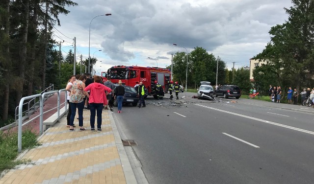 Wypadek na ul. Sikorskiego w Rzeszowie.