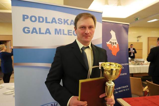 Ryszard Dmochowski osiągnął rekordową w woj. podlaskim wydajność w produkcji mleka za 2018 r.