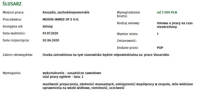 Praca w Koszalinie. Ponad 40 nowych ofert. Sprawdź szczegóły!