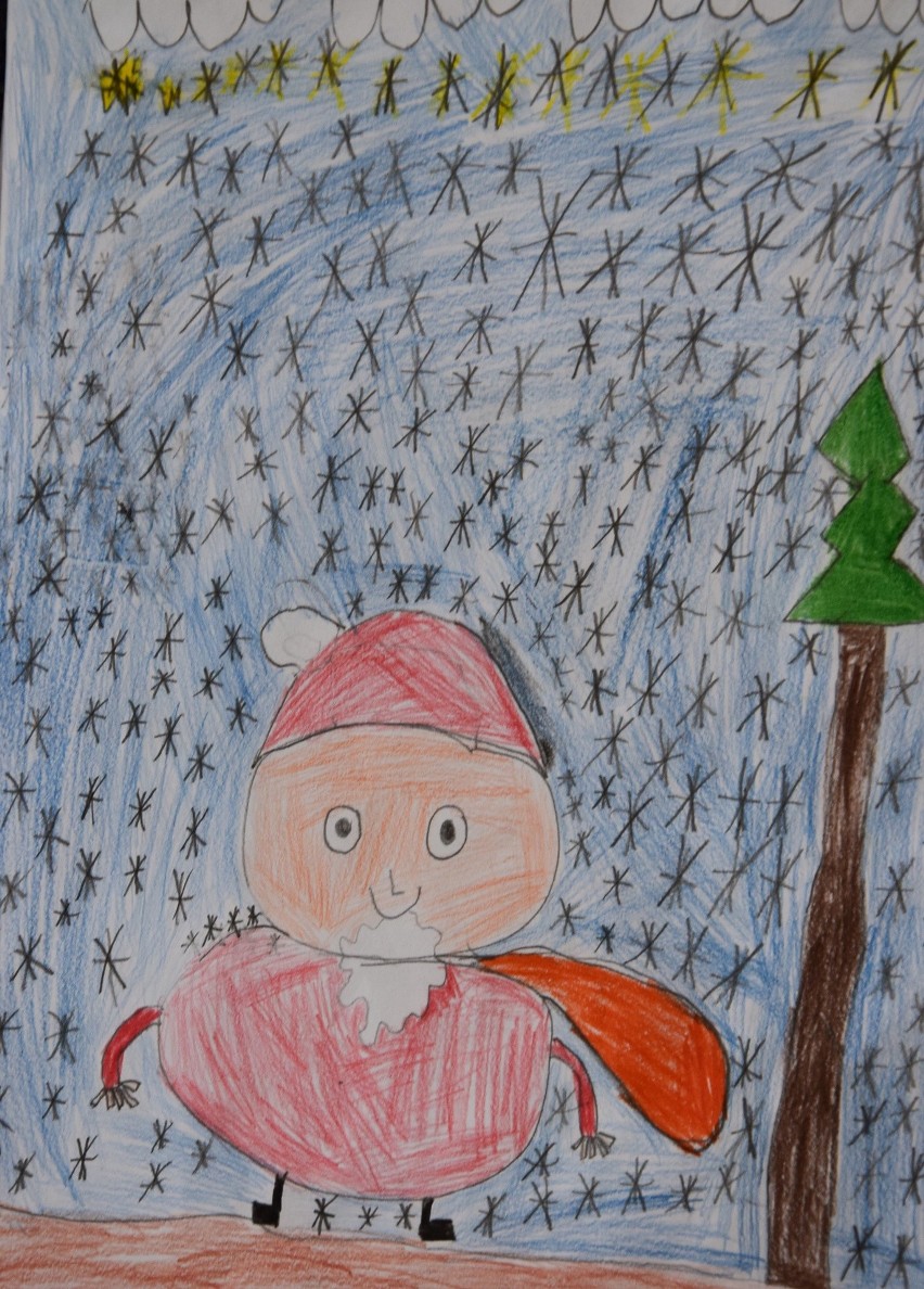 Mikołaj - święty o wielu twarzach. Tak narysować go potrafią tylko nasze przedszkolaki i uczniowie!
