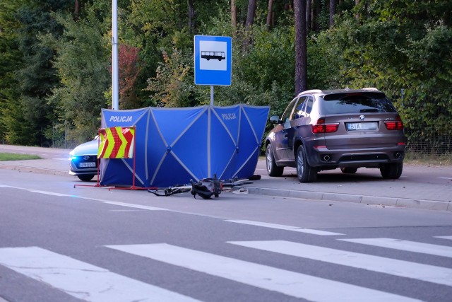 Śmiertelny wypadek rowerzysty pod wiaduktem w Białymstoku. Potrąciła go kobieta w BMW