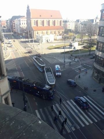 Zderzenie tramwajów na Świdnickiej