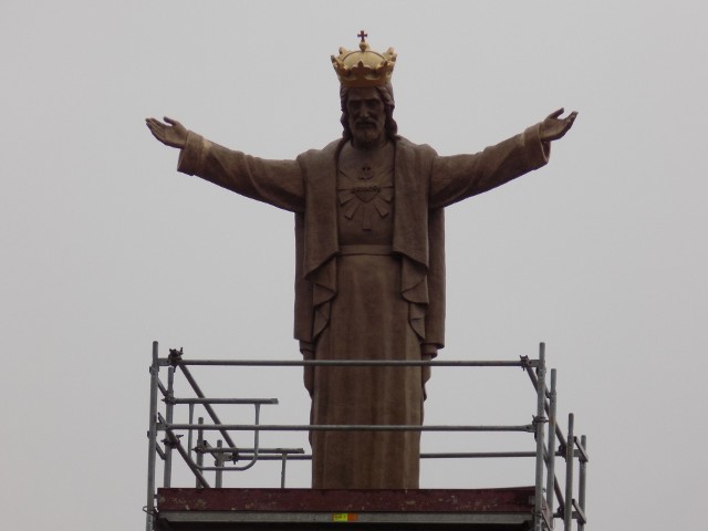 Tak prezentuje się pomnik Chrystusa Króla w Jaśle
