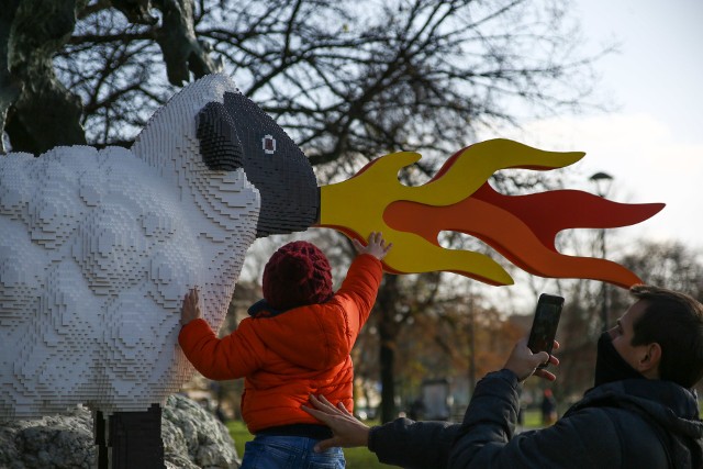 Wielka owca z przy krakowskim smoku wawelskim! Wygląda efektownie | Gazeta Krakowska