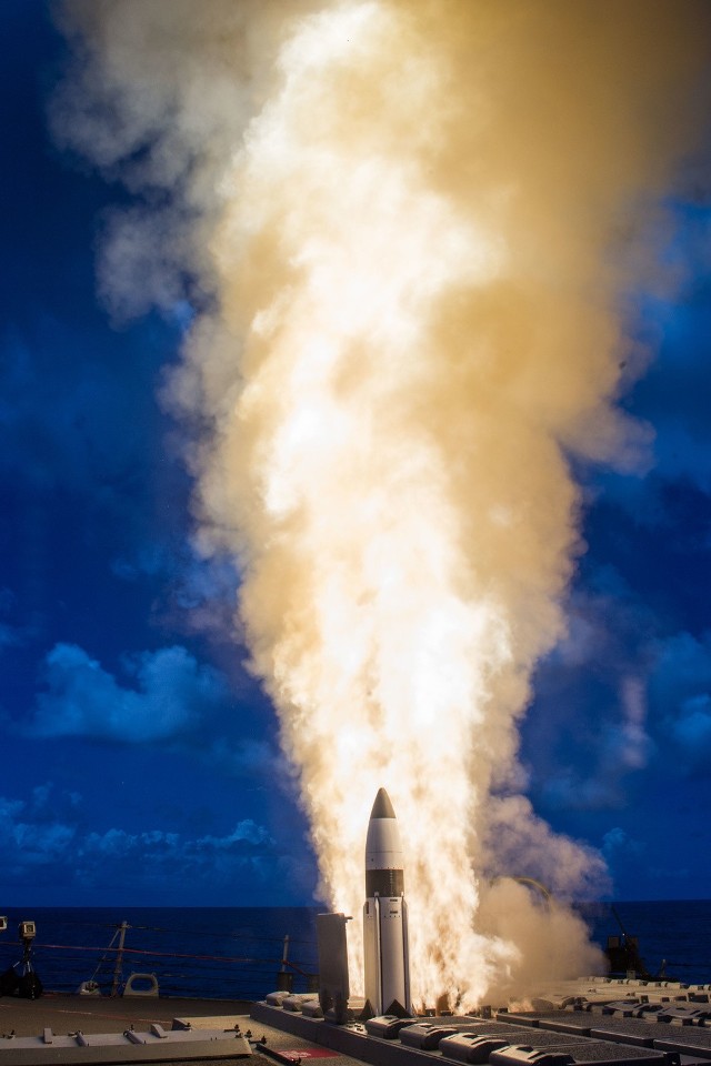 Test rakiety antybalistycznej SM-3.