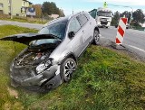 Wypadek na DK 2 koło Białej Podlaskiej. Kierowca jednośladu nie ustąpił pierwszeństwa. Miał blisko 2 promile