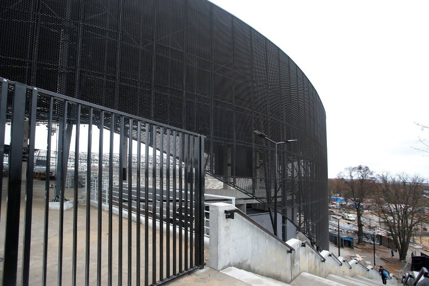 Stadion Pogoni - stan prac 19 listopada 2021.