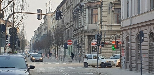 Ulica Wschodnia została w poniedziałek 8 stycznia zamknięta dla ruchu na odcinku od Jaracza do Rewolucji 1905 roku.