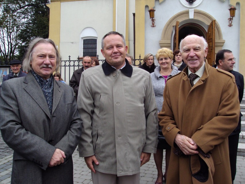 Od lewej prof. Czesław Dźwigaj, Arkadiusz Fularski, prof....