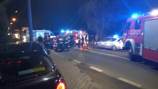 Wypadek na skrzyżowaniu ulic Brzustowskiej i Energetyków w Radomiu.