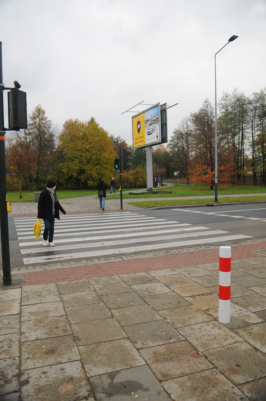 Przejście dla pieszych na ul. Armii Krajowej w Krakowie