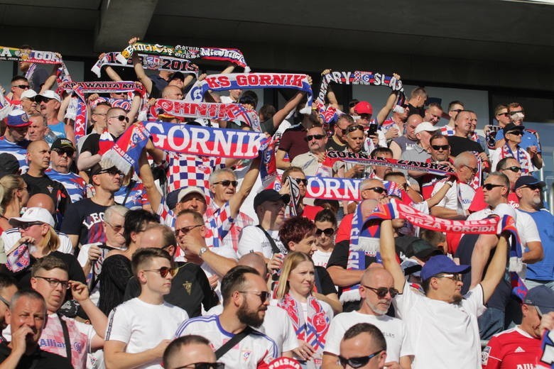 26.07.2019. Kibice na meczu Górnik Zabrze - Zagłębie Lubin....