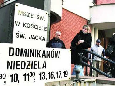 Msza u Dominikanów została zamówiona przez działaczy PiS.