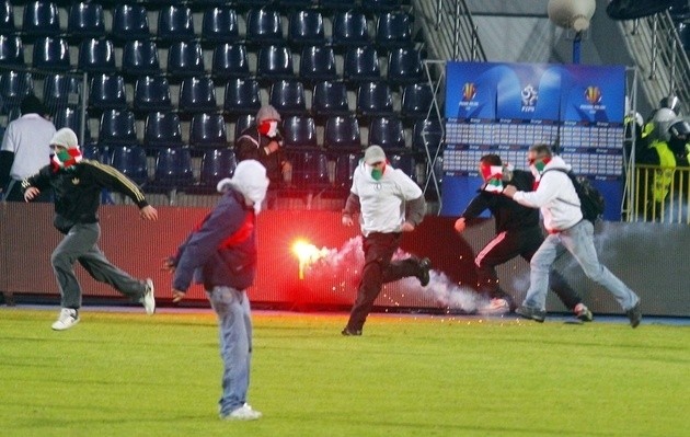 Do rozróby doszło na stadionie w Bydgoszczy po meczu Pucharu Polski