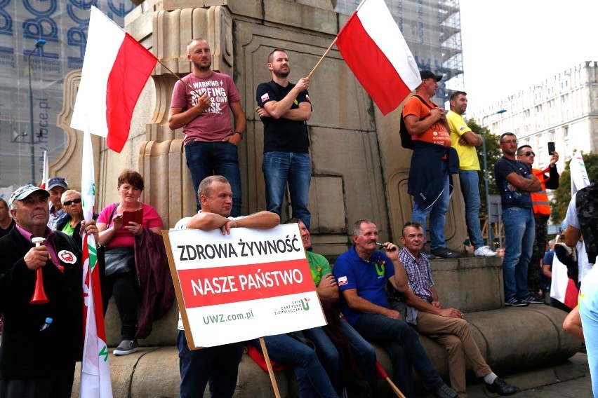 Protest rolników w Warszawie 13 lipca 2018