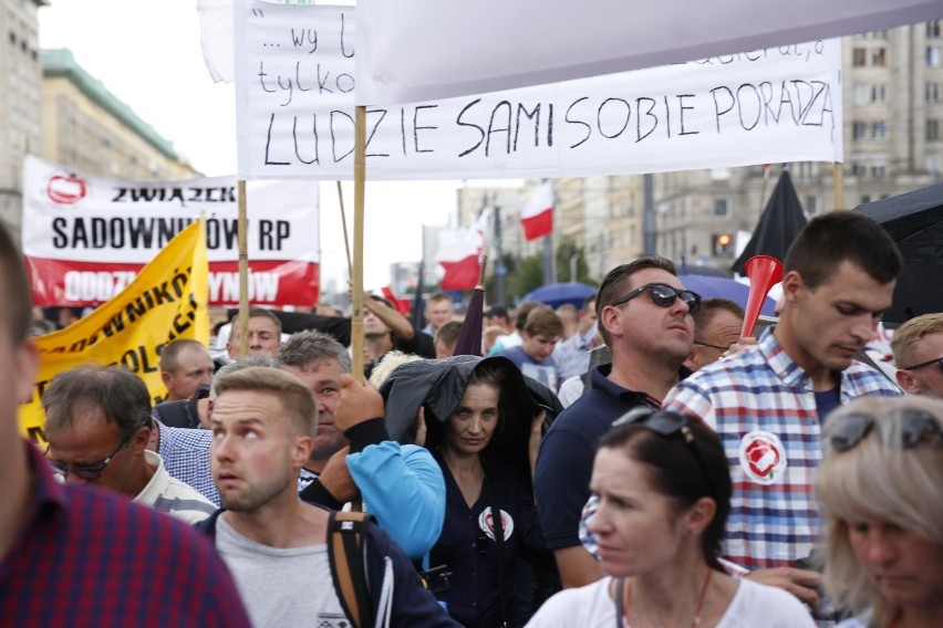 Protest rolników w Warszawie 13 lipca 2018