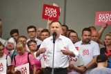 Wybory 2020. Prezydent Andrzej Duda w Kwidzynie. Rozpoczęła się walka o głosy w drugiej turze wyborów