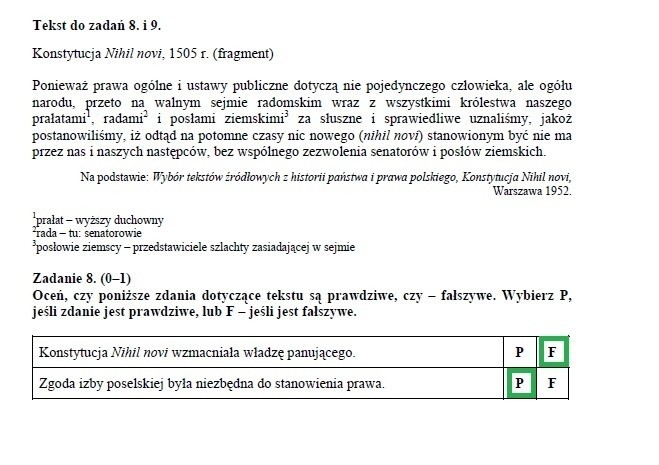 EGZAMIN GIMNAZJALNY 2013. Test humanistyczny [ARKUSZ, ODPOWIEDZI]