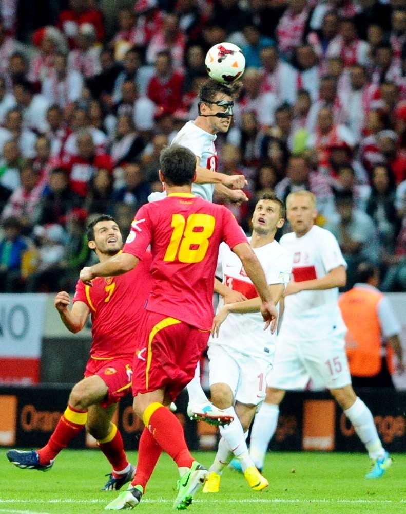 We wrześniu 2013 roku Krychowiak zagrał w masce w meczu...