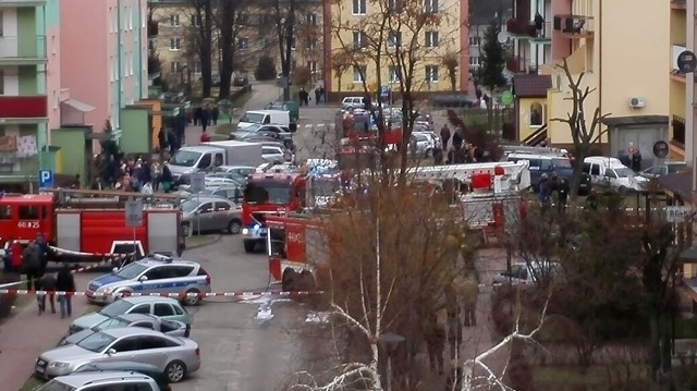 Pożar bloku w Kraśniku. Jedenaście osób rannych