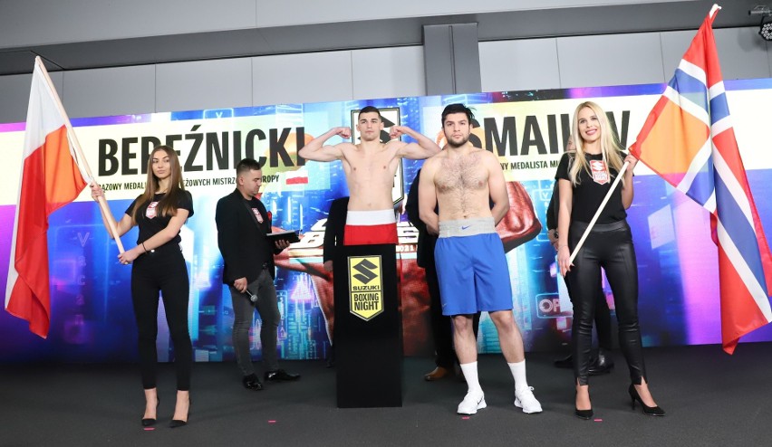 Ceremonia ważenia przed galą Suzuki Boxing Night X w Targach Kielce. Daniel Adamiec gotowy na walkę wieczoru [ZDJĘCIA]