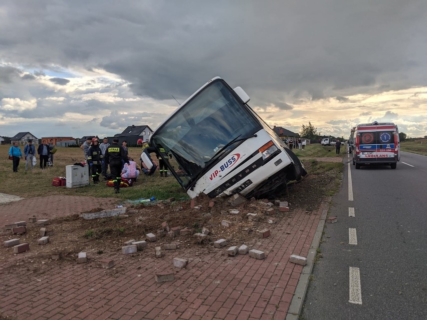 Wypadek autobusu w Maszkowicach. W poniedziałek, 31...