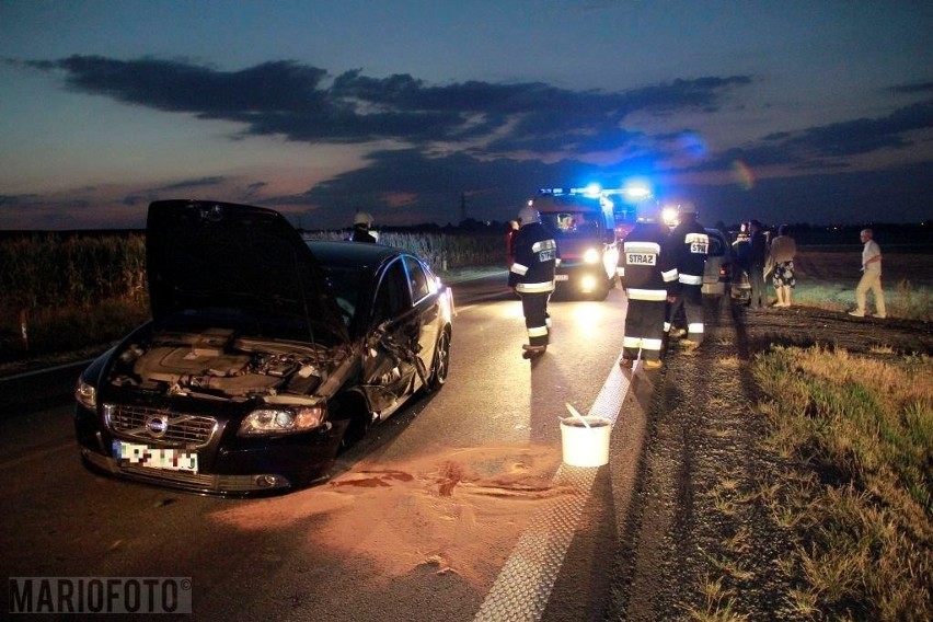 Wypadek na drodze krajowej 45 Opole-Krapkowice.
