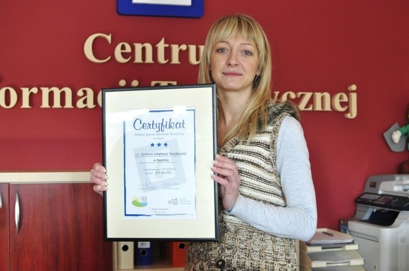 Certyfikat przyznany przez Polską Organizację Turystyczną...