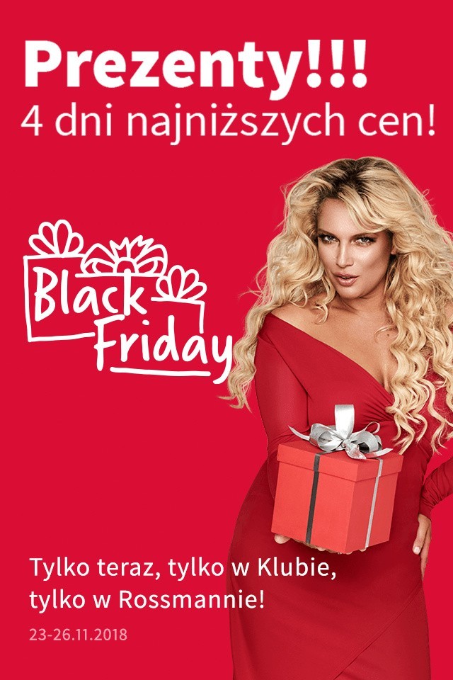 Black Friday ROSSMANN 2018: 4 dni najniższych cen na...