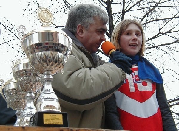 Monika Żurek, zwyciężczyni biegu młodziczek  na 1050 m.