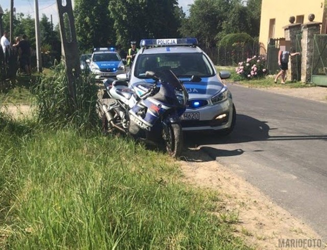 Policyjny pościg w powiecie nyskim. Motocyklista uciekał mundurowym i się  wywrócił | Nowa Trybuna Opolska