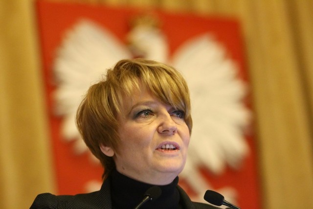 Hanna Zdanowska, prezydent Łodzi, mówiła we wtorek o zadłużeniu miasta i planowanych inwestycjach.
