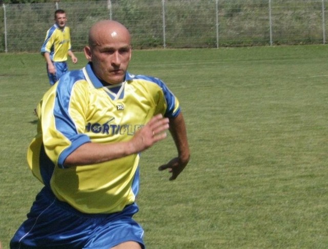 Tomasz Rabanda zdobył gola dla Stali, ale nie dotrwał do końca meczu.